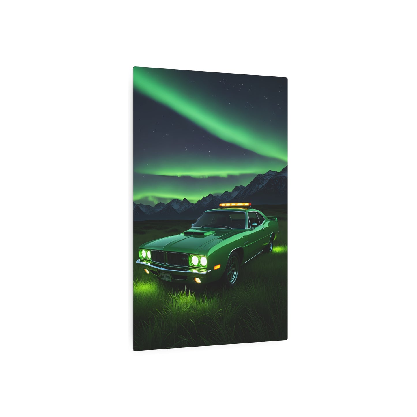 Emerald Night Cruiser Metal Art Sign