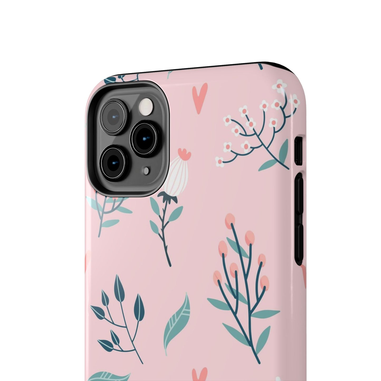 Floral seamless pattern. Garden flowers branches Tough Phone Cases