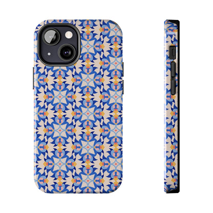 Floral Tile Pattern Tough Phone Cases iPhone 13 Mini