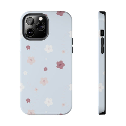 seamless cute lovely pink and white cherry blossom Tough Phone Cases iPhone 13 Pro Max