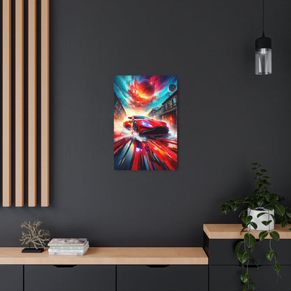 Ignition of the Cosmos: A Supernova of Speed and Color Metal Art Sign