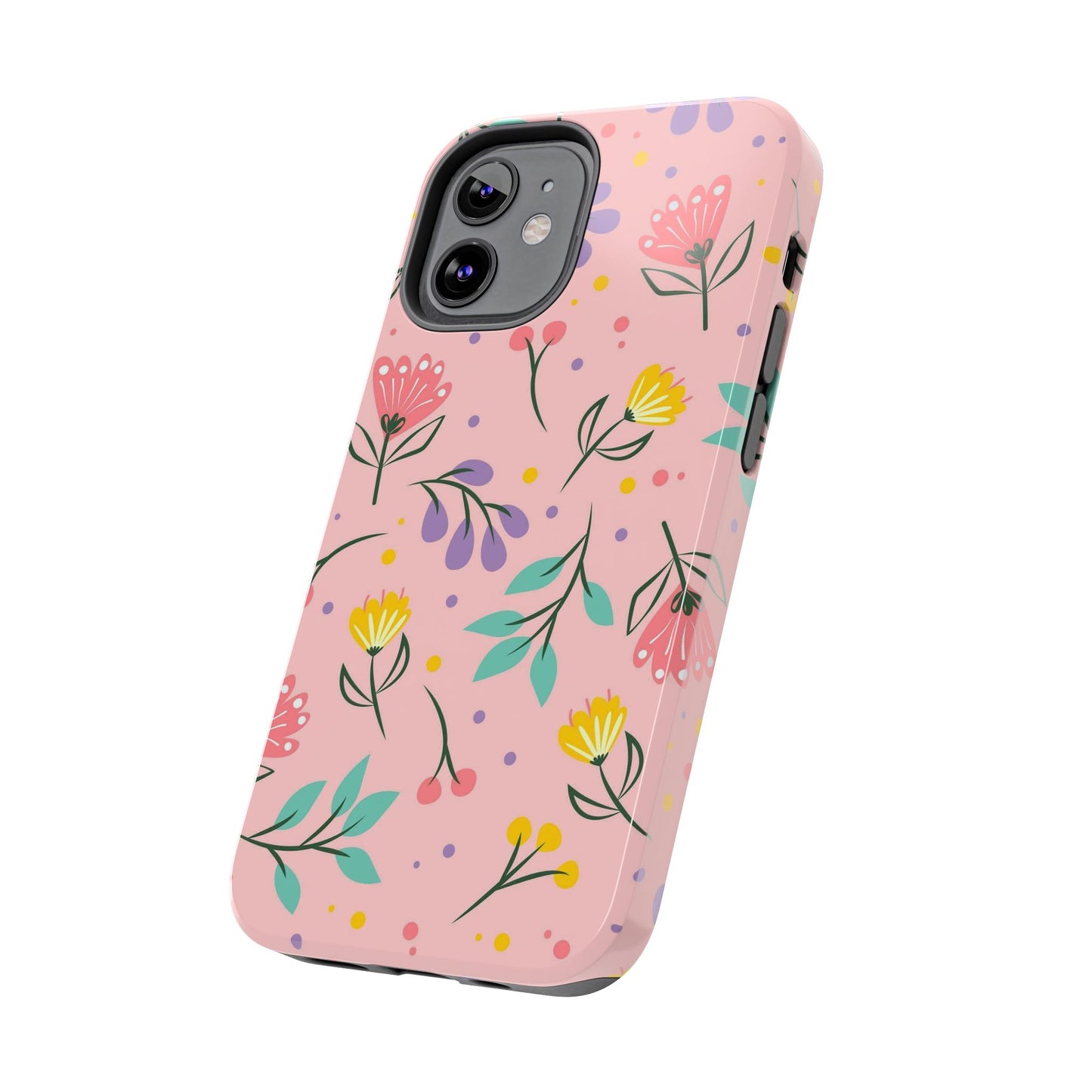 beautiful seamless handrawn floral Tough Phone Cases