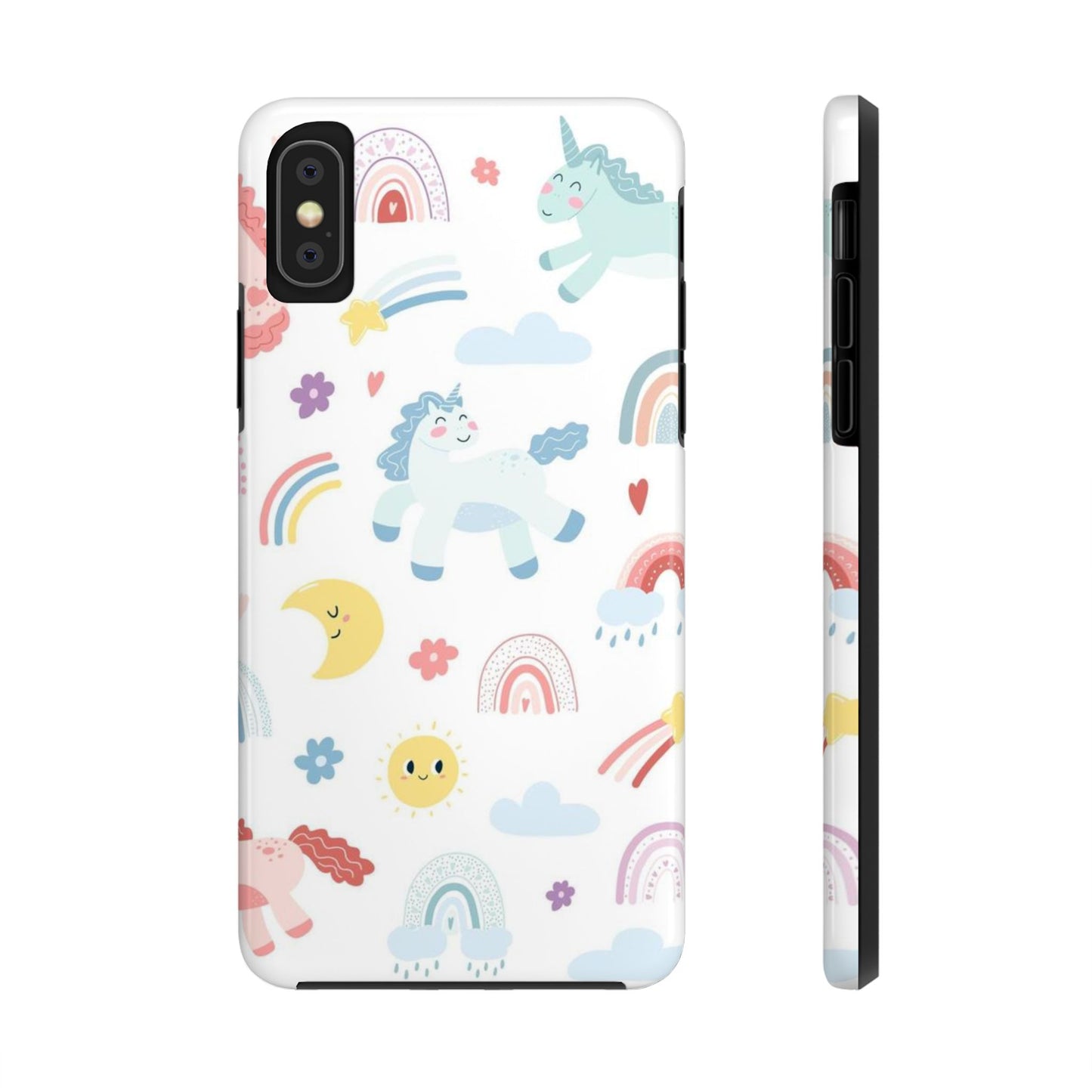 Set of cute unicorns Tough Phone Cases iPhone XS