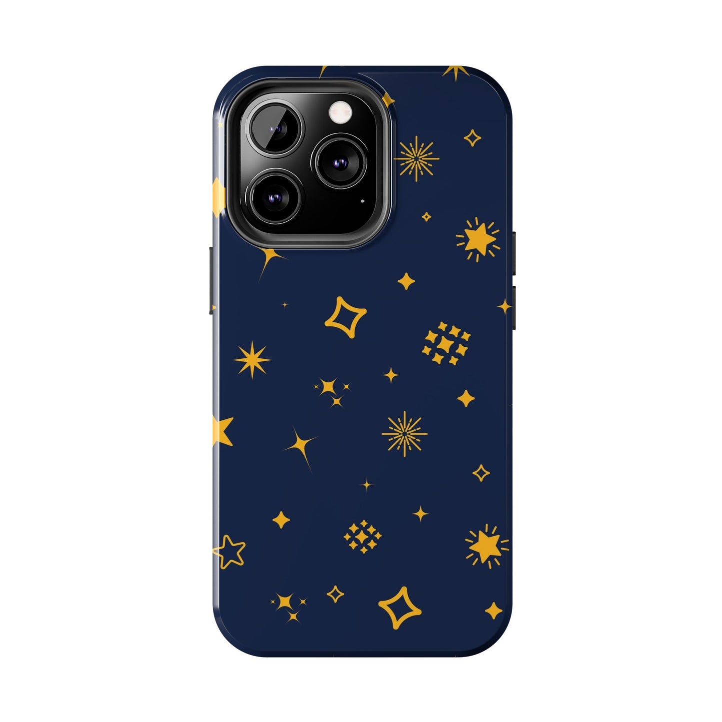 pattern on a blue Tough Phone Cases