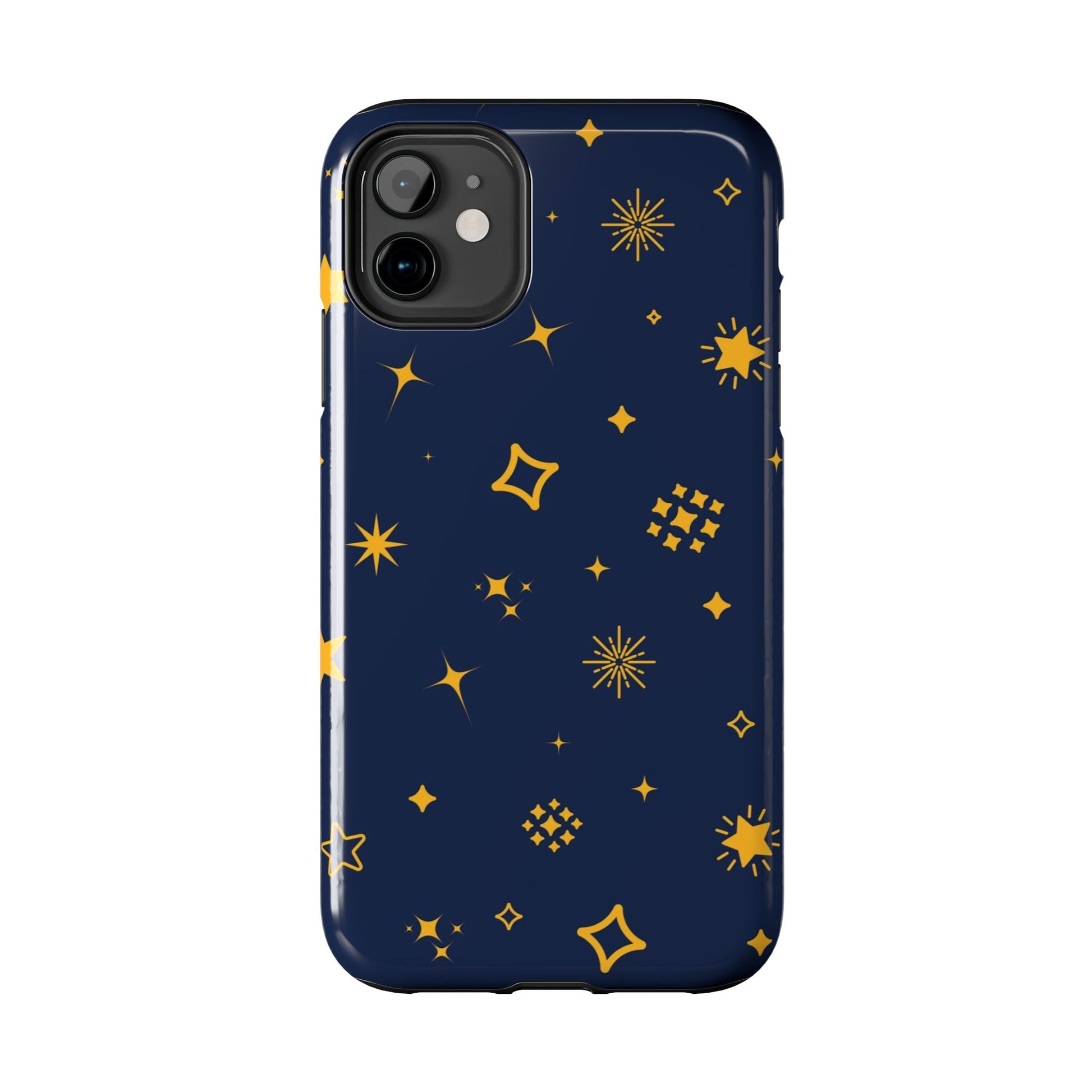 pattern on a blue Tough Phone Cases