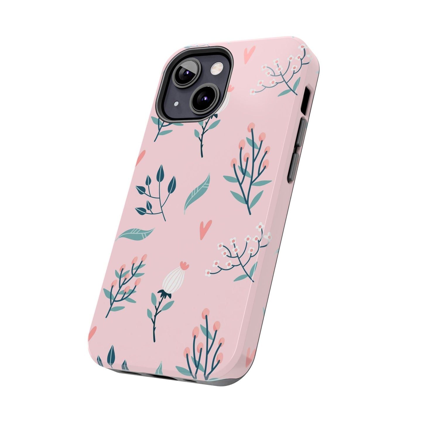 Floral seamless pattern. Garden flowers branches Tough Phone Cases