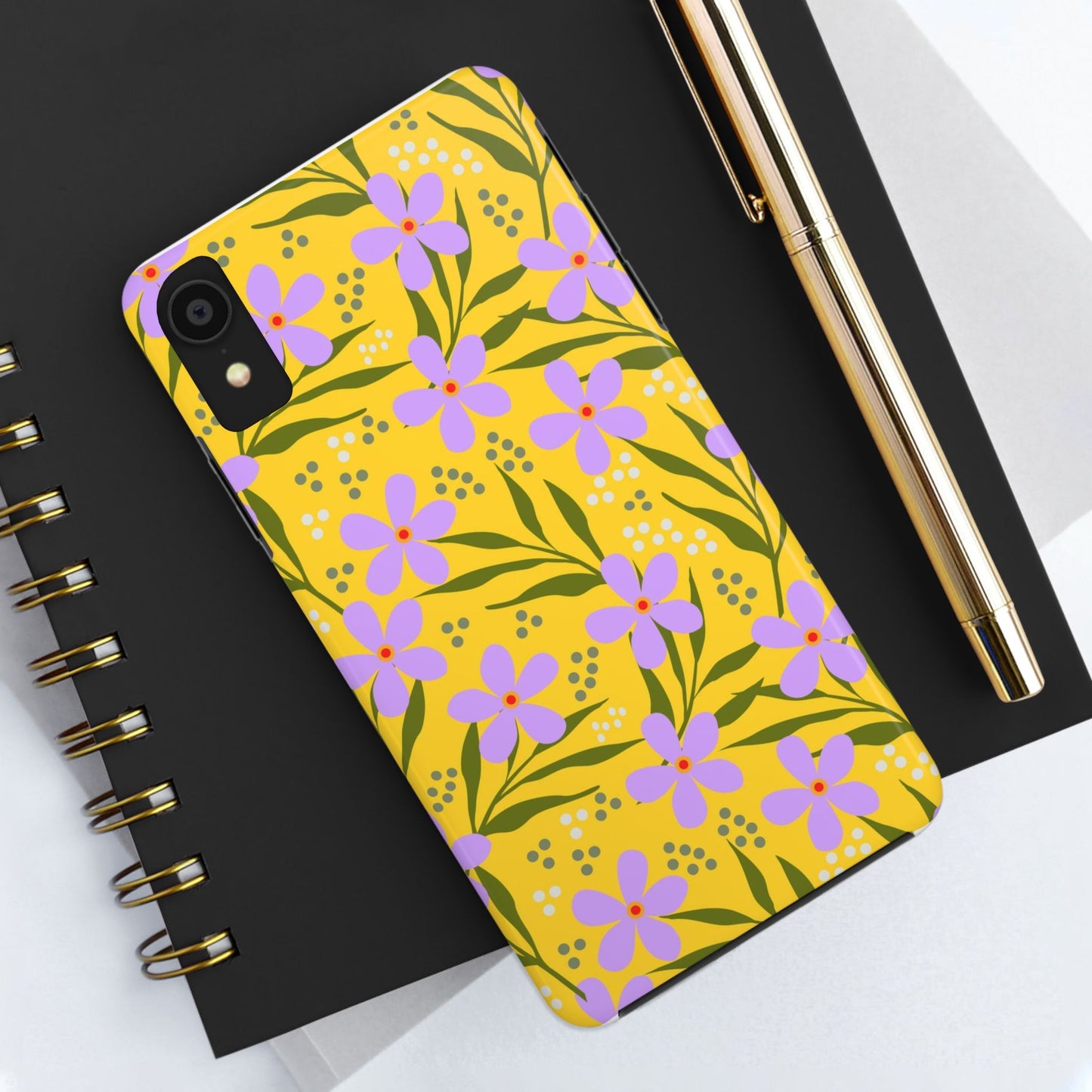 Folk art floral seamless pattern Tough Phone Cases