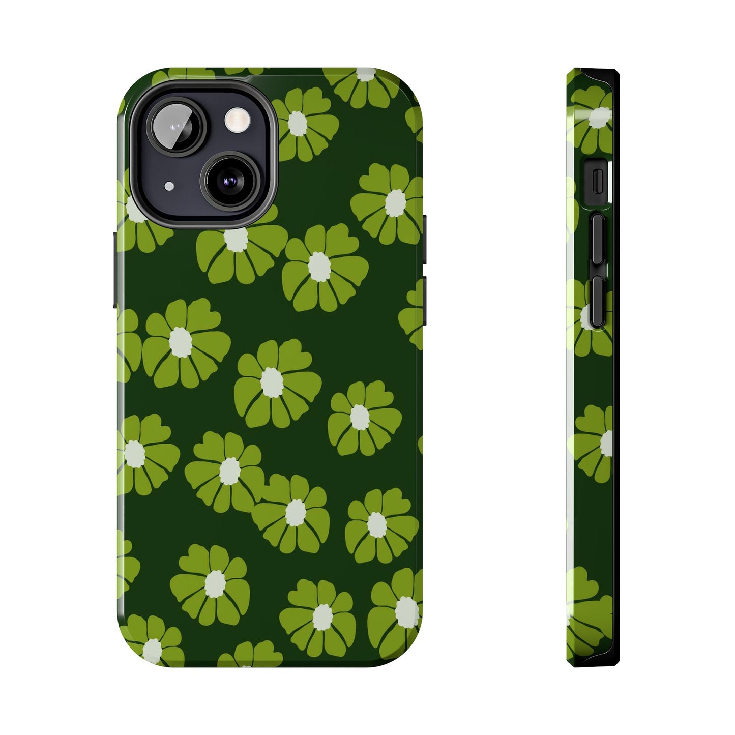 Retro groovy flowers seamless pattern Tough Phone Cases iPhone 13 Mini