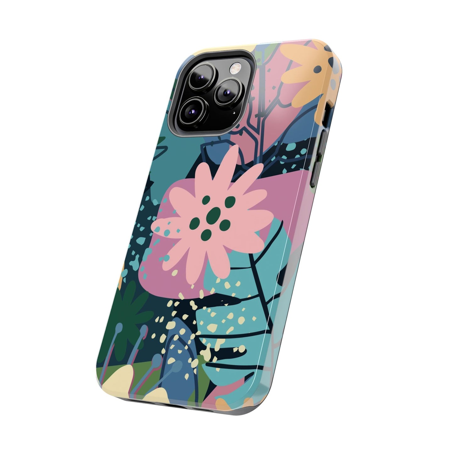 Contemporary collage design Tough Phone Cases