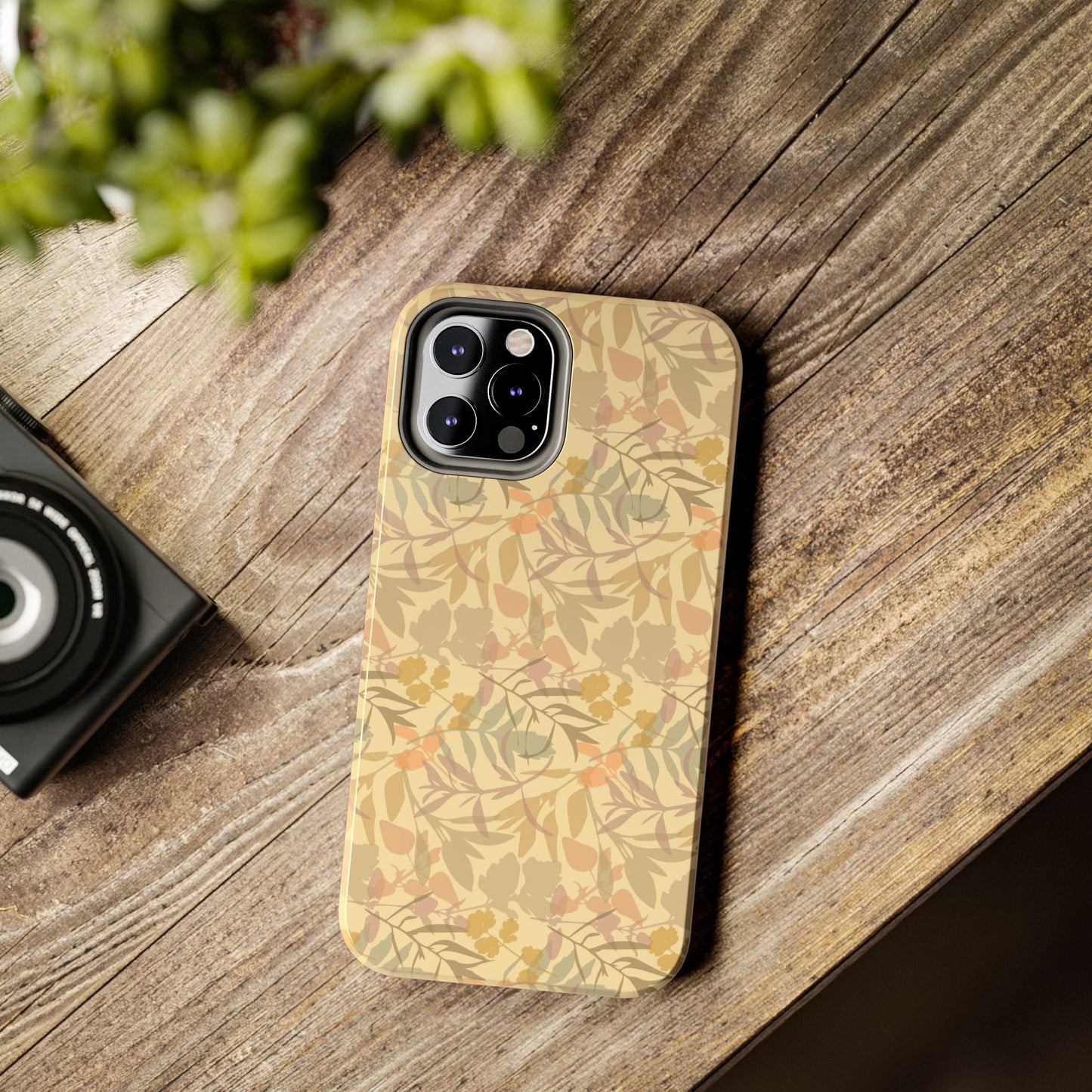 Boho Plants Leafs Pattern Tough Phone Cases