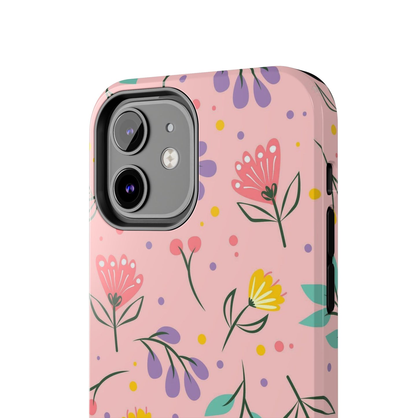 beautiful seamless handrawn floral Tough Phone Cases