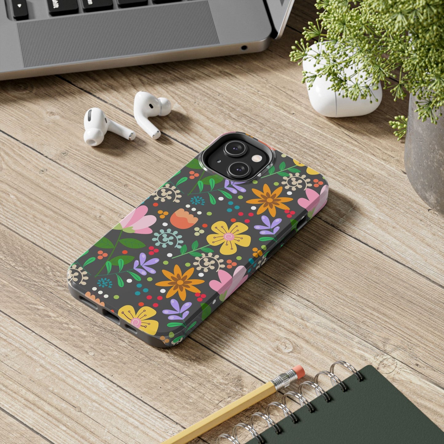 Abstract floral seamless pattern Tough Phone Cases