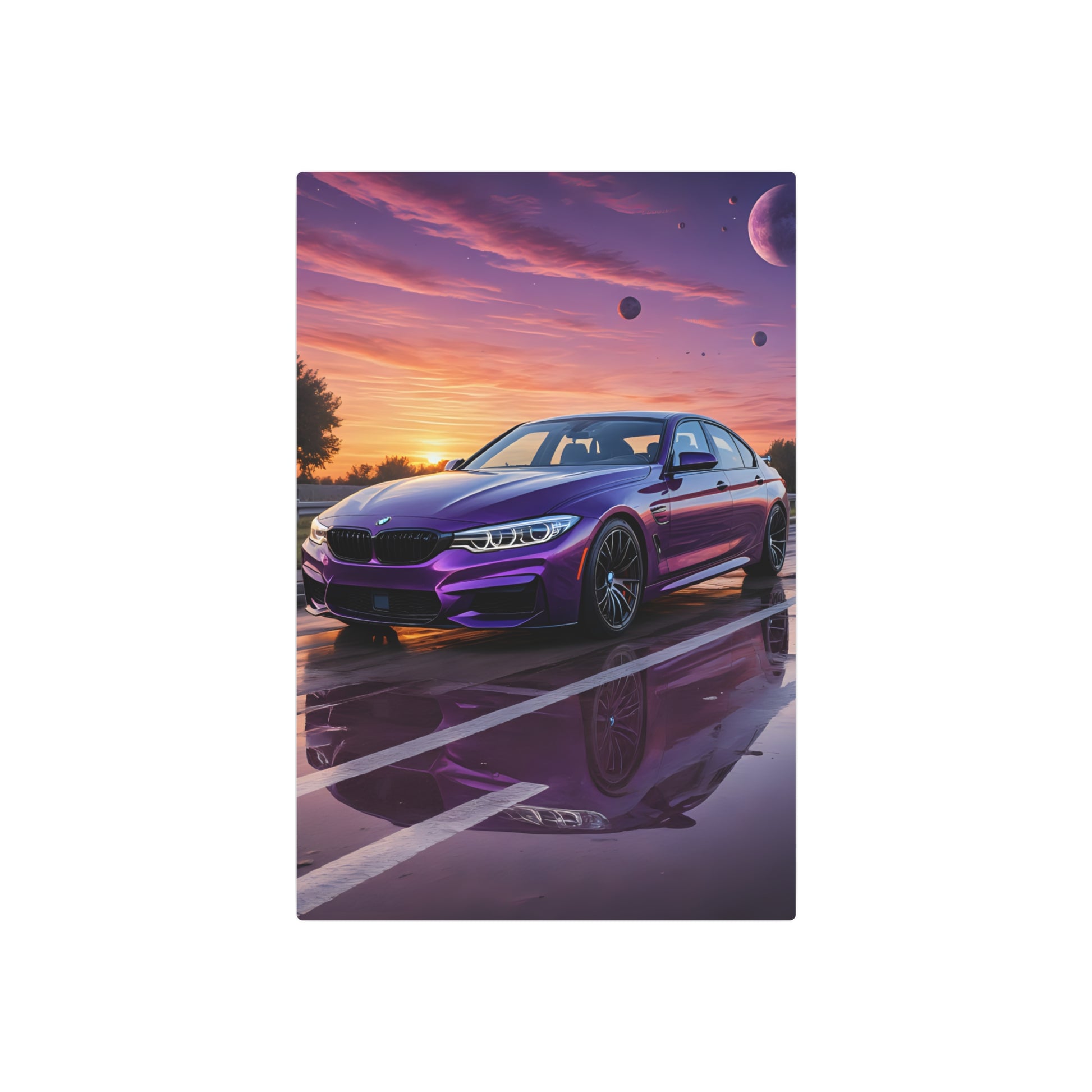 Cosmic Velocity: BMW Edition Metal Art Sign