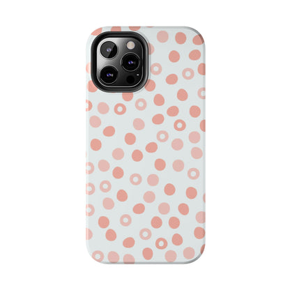 Abstract spotted seamless pattern in pastel colors. Tough Phone Cases