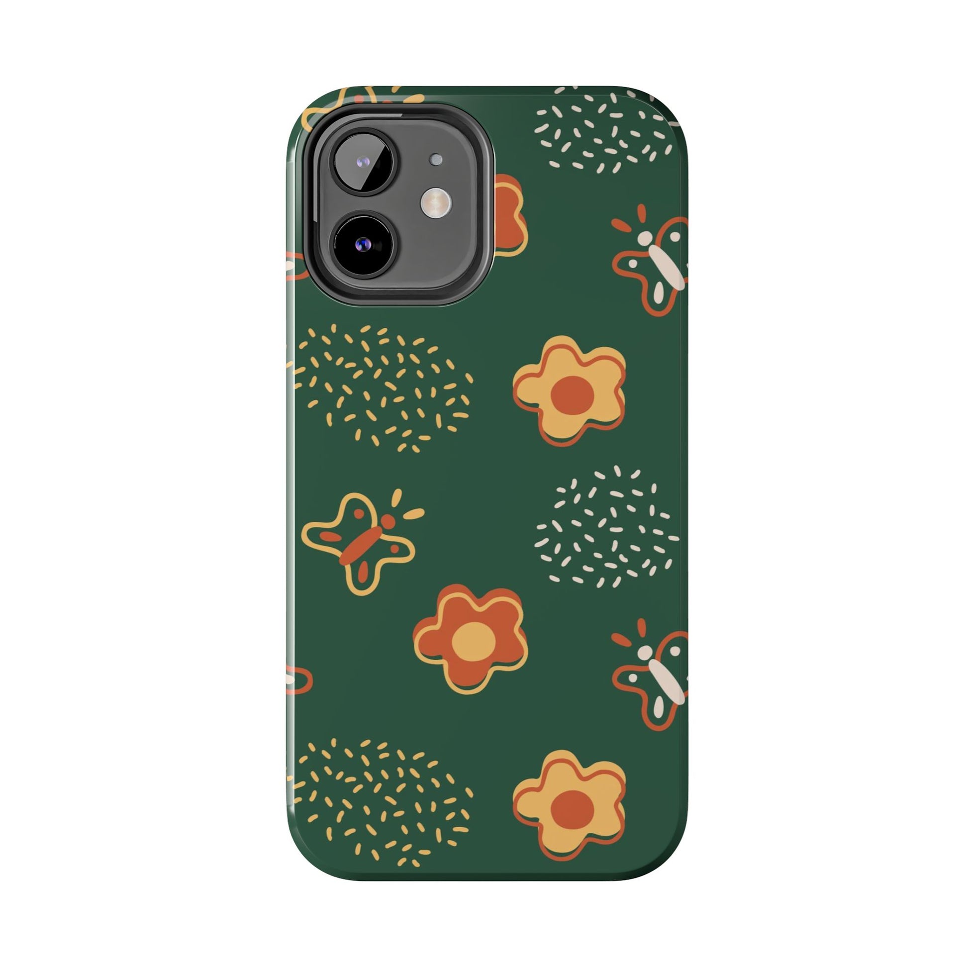 Seamless pattern with flowers and butterflies Tough Phone Cases