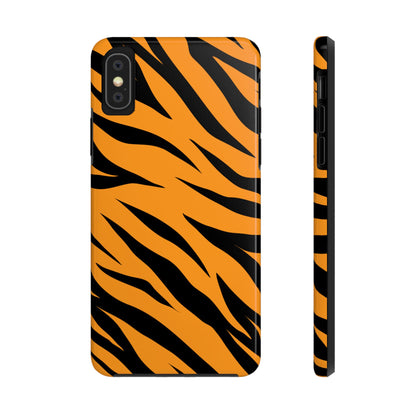 Tiger Texture Tough Phone Cases iPhone X