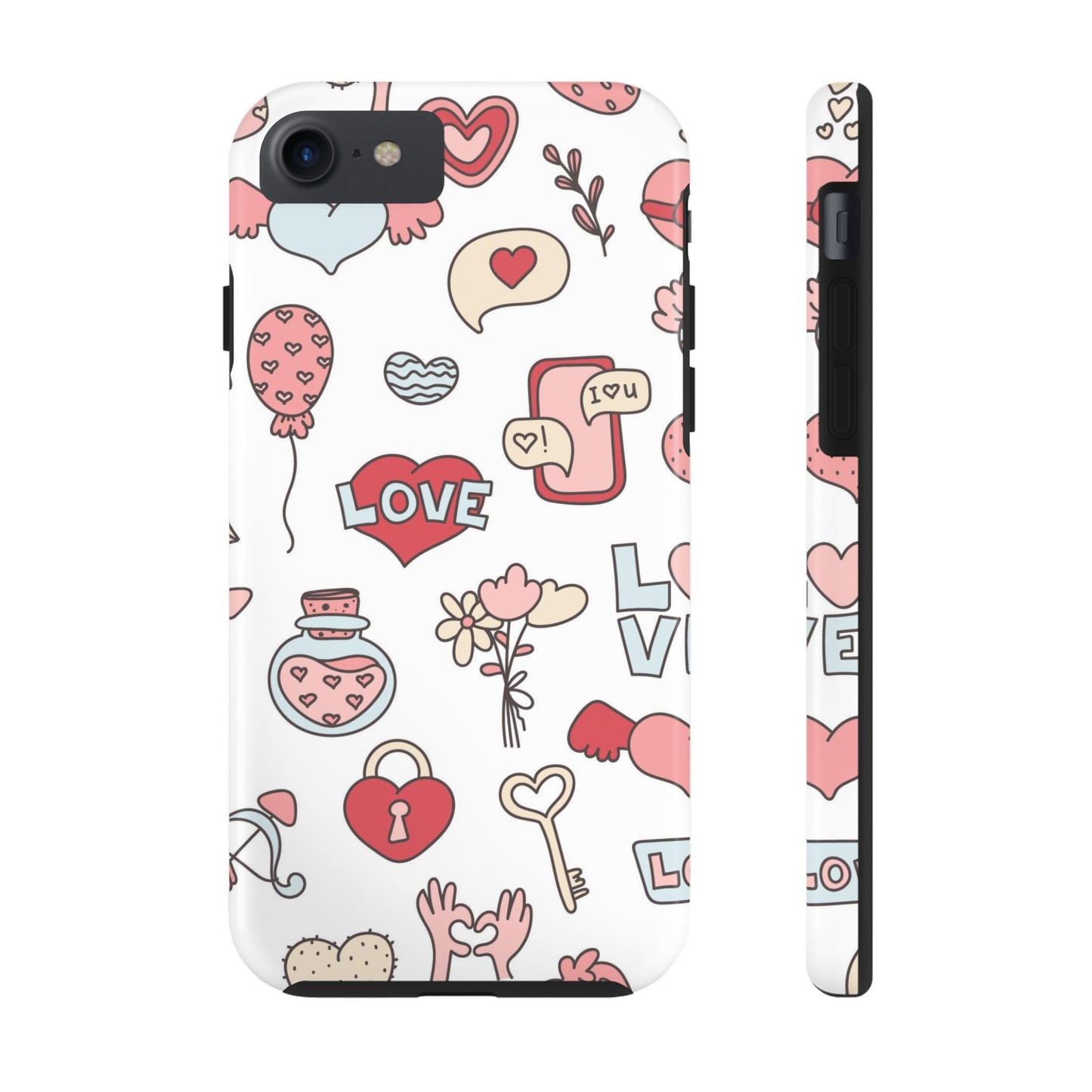 Romantic seamless pattern Tough Phone Cases iPhone 7, iPhone 8, iPhone SE