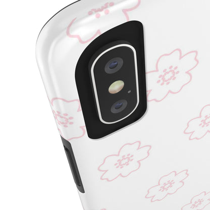 Cherry blossom seamless pattern Tough Phone Cases