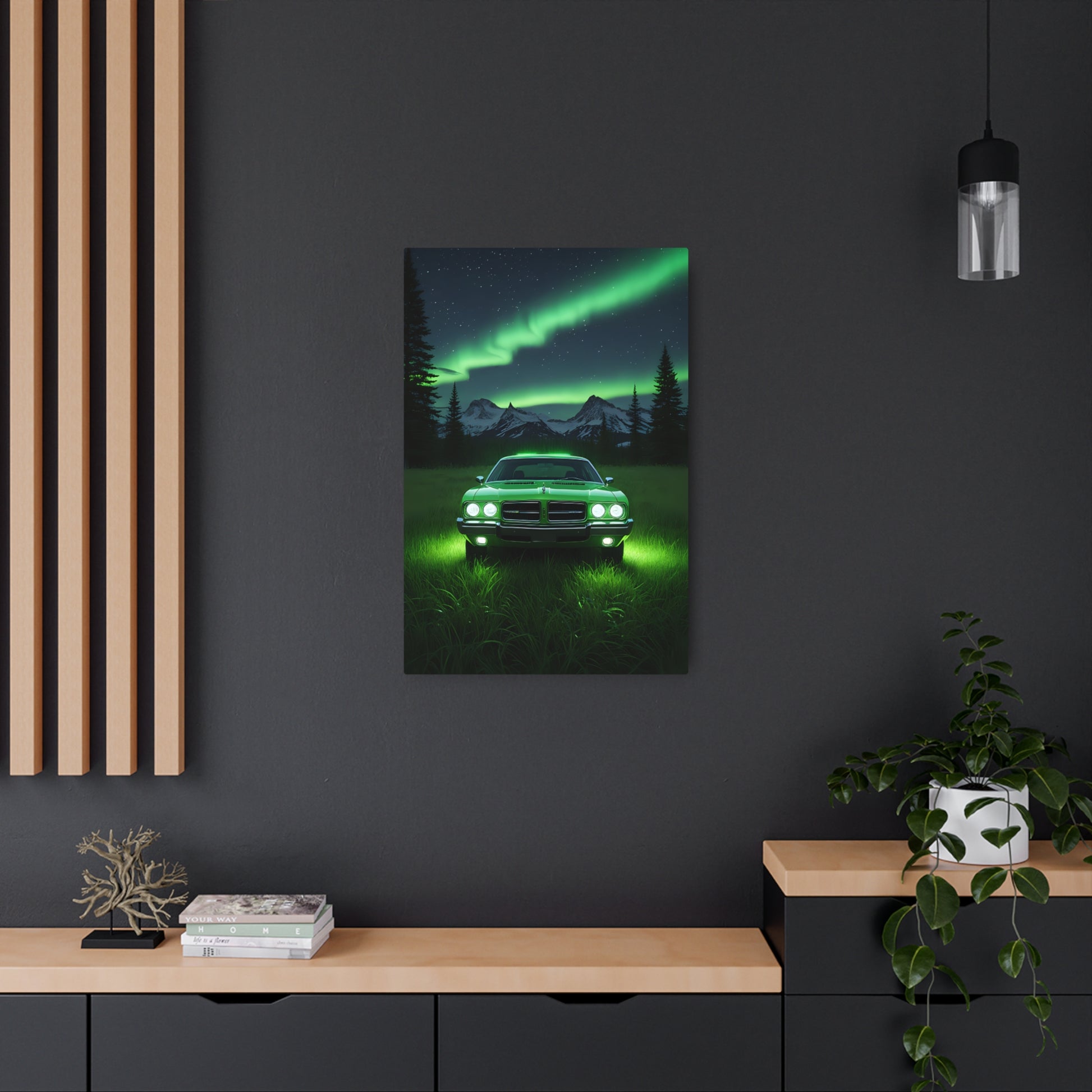 Green dodge Metal Art Sign