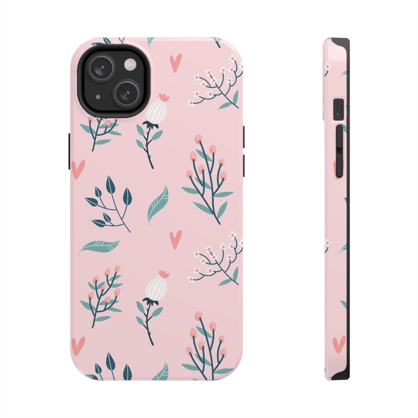 Floral seamless pattern. Garden flowers branches Tough Phone Cases iPhone 14 Plus