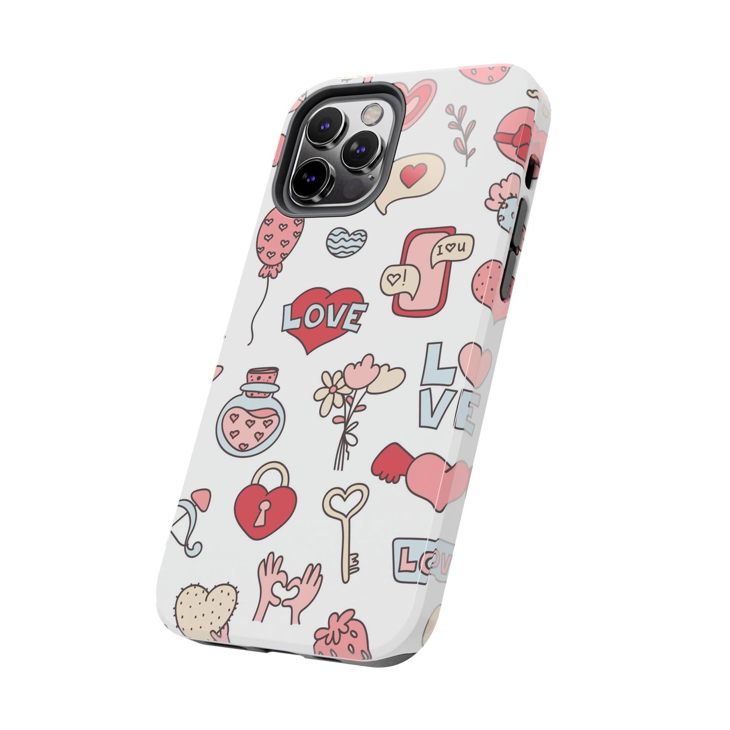 Romantic seamless pattern Tough Phone Cases