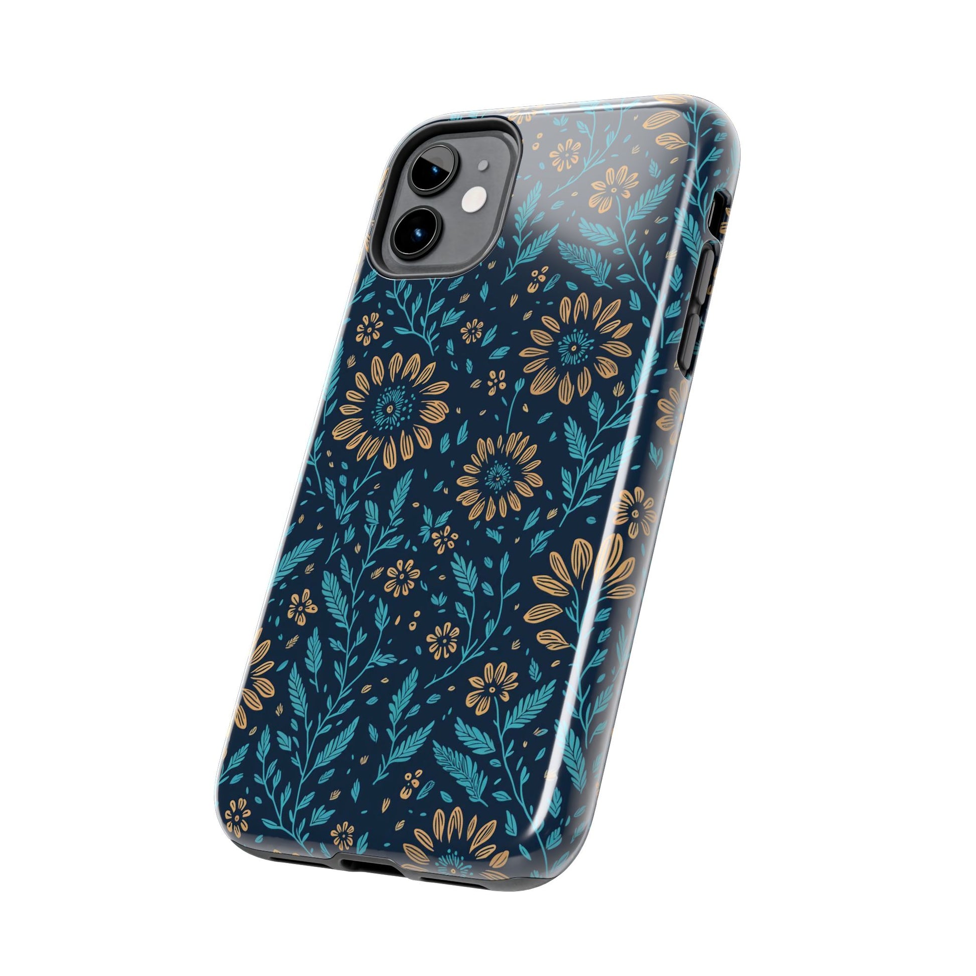 Flower Pattern Design Tough Phone Cases