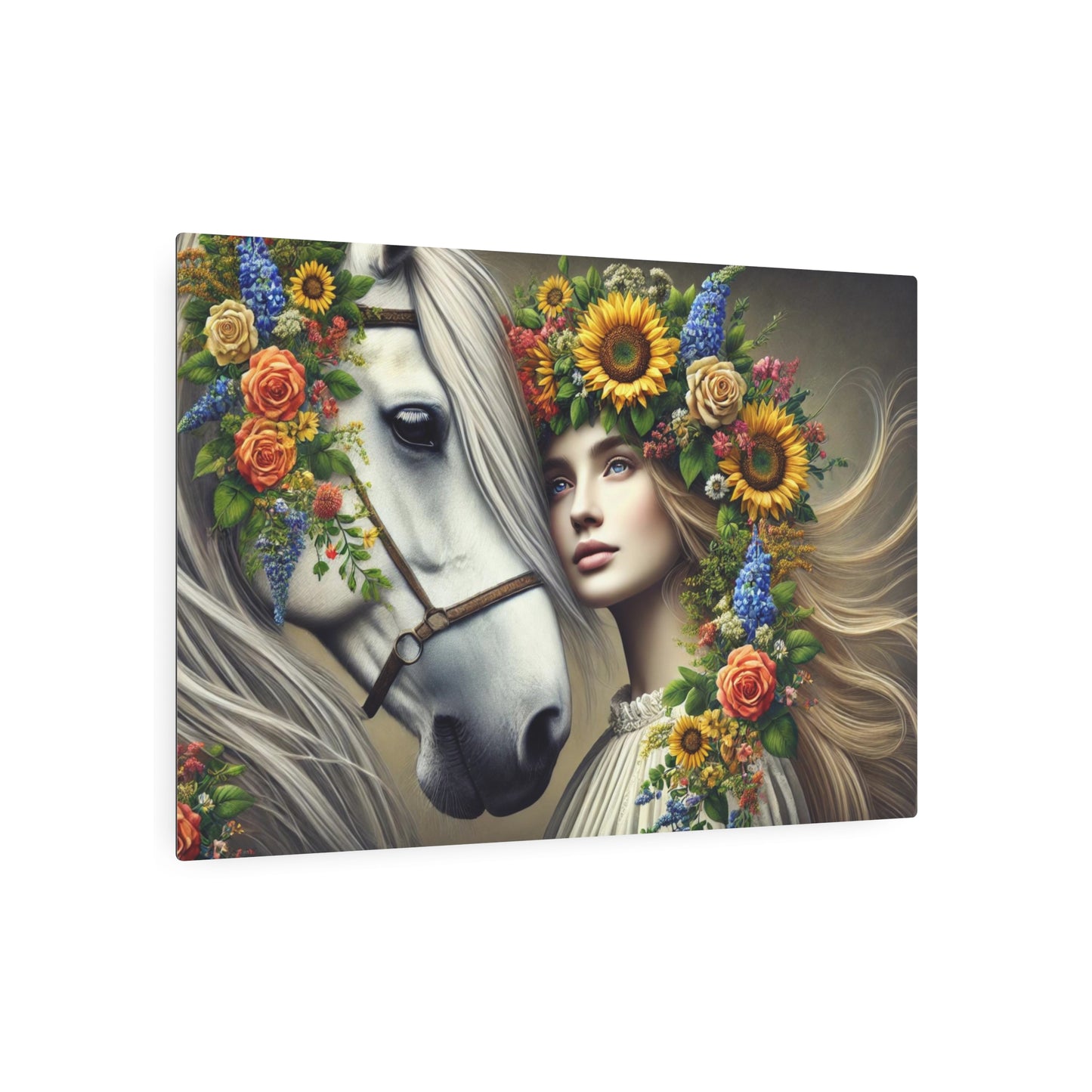 Harmony in Bloom Metal Art Sign