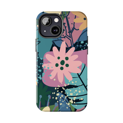 Contemporary collage design Tough Phone Cases