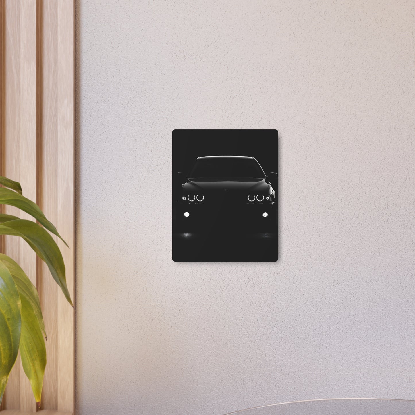 Black Bmw Metal Art Sign