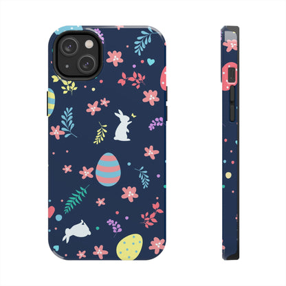 Cute hand drawn Easter seamless pattern Tough Phone Cases iPhone 14 Plus