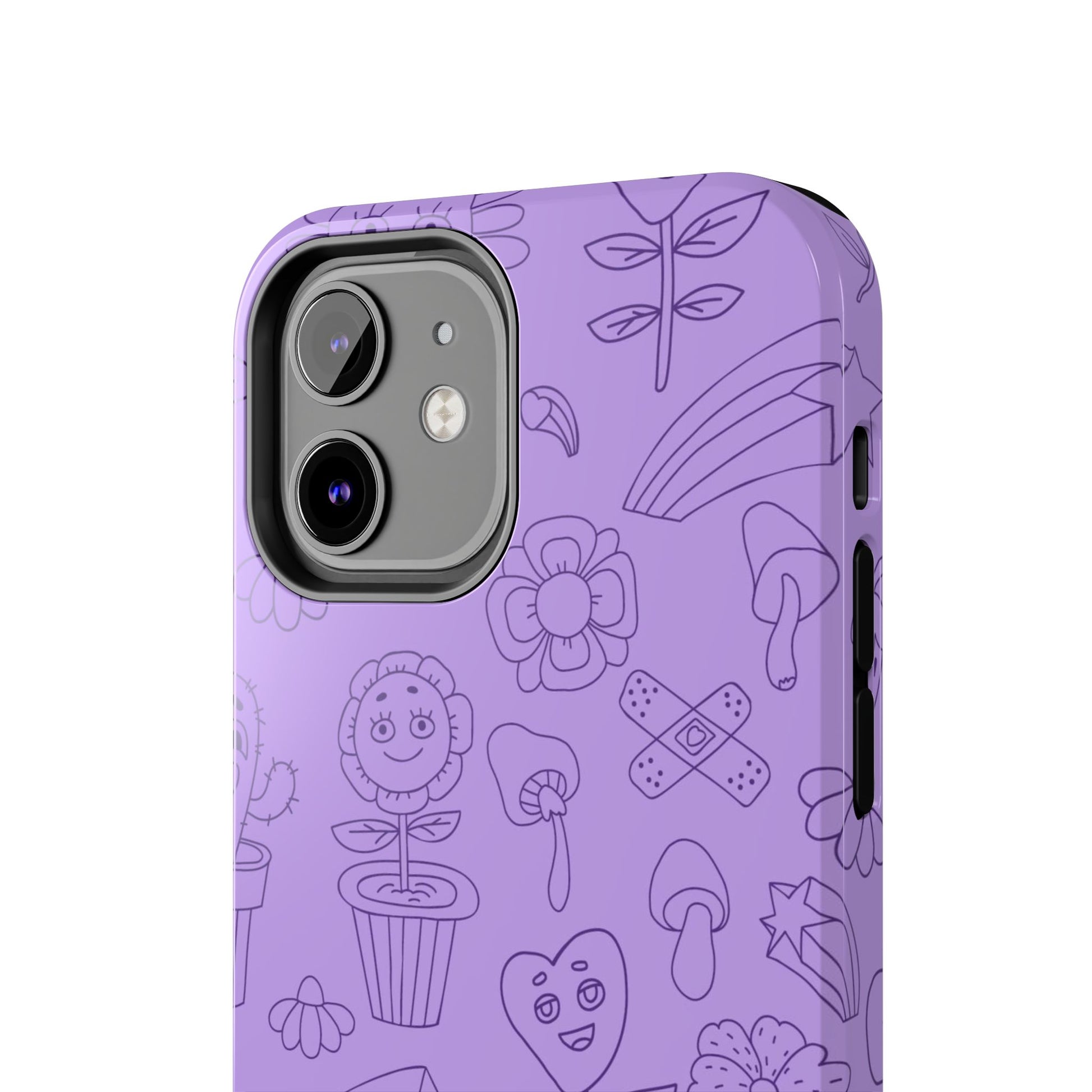 Retro seamless pattern with groovy element Tough Phone Cases