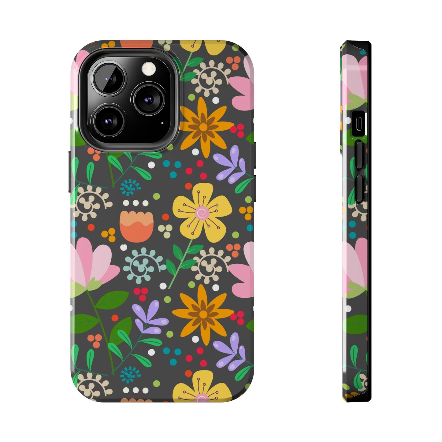 Abstract floral seamless pattern Tough Phone Cases iPhone 13 Pro