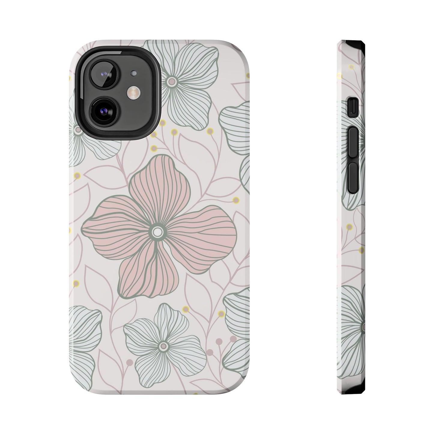 Florals seamless pattern Tough Phone Cases iPhone 12 Mini