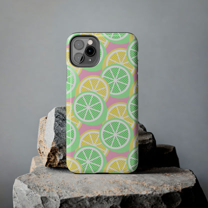 Lemon And Lime Pop Seamless Pattern Tough Phone Cases