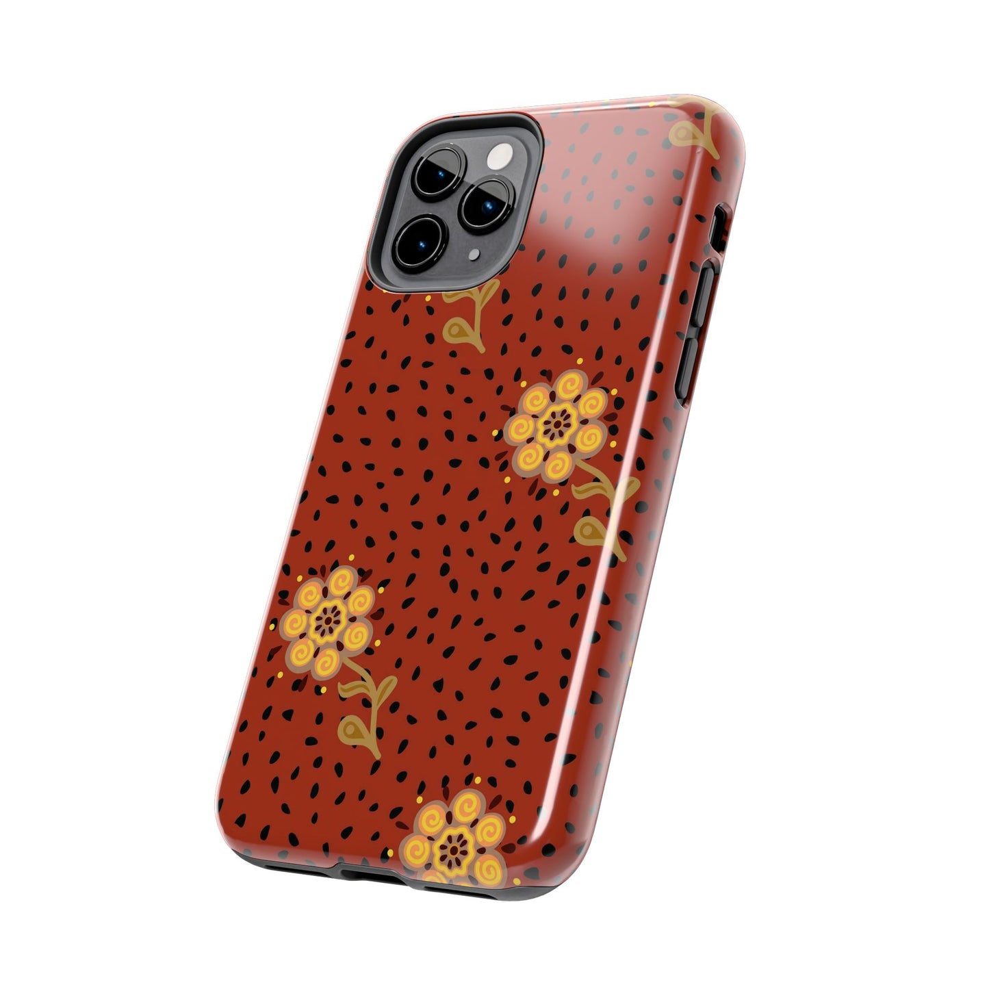 Abstract ethnic flower seamless pattern Tough Phone Cases