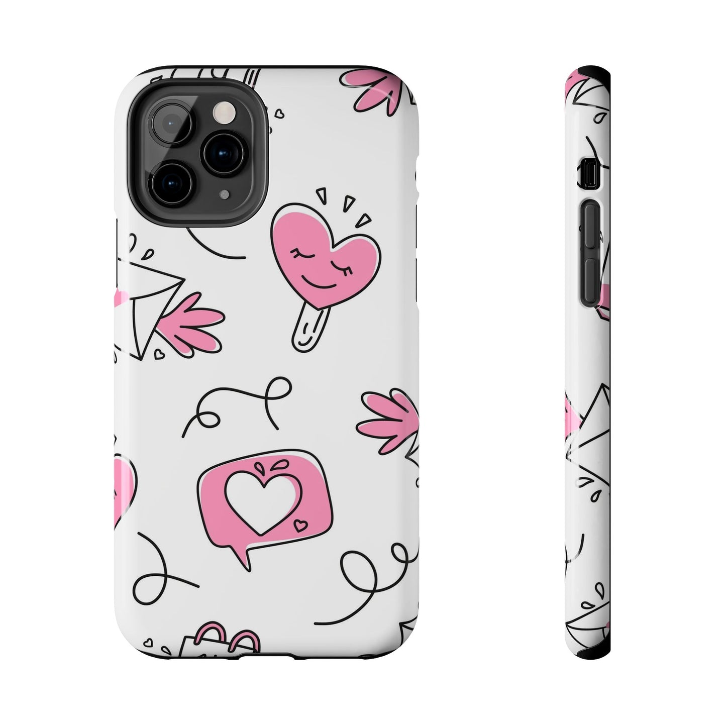 Seamless pattern of valentines calendars Tough Phone Cases iPhone 11 Pro