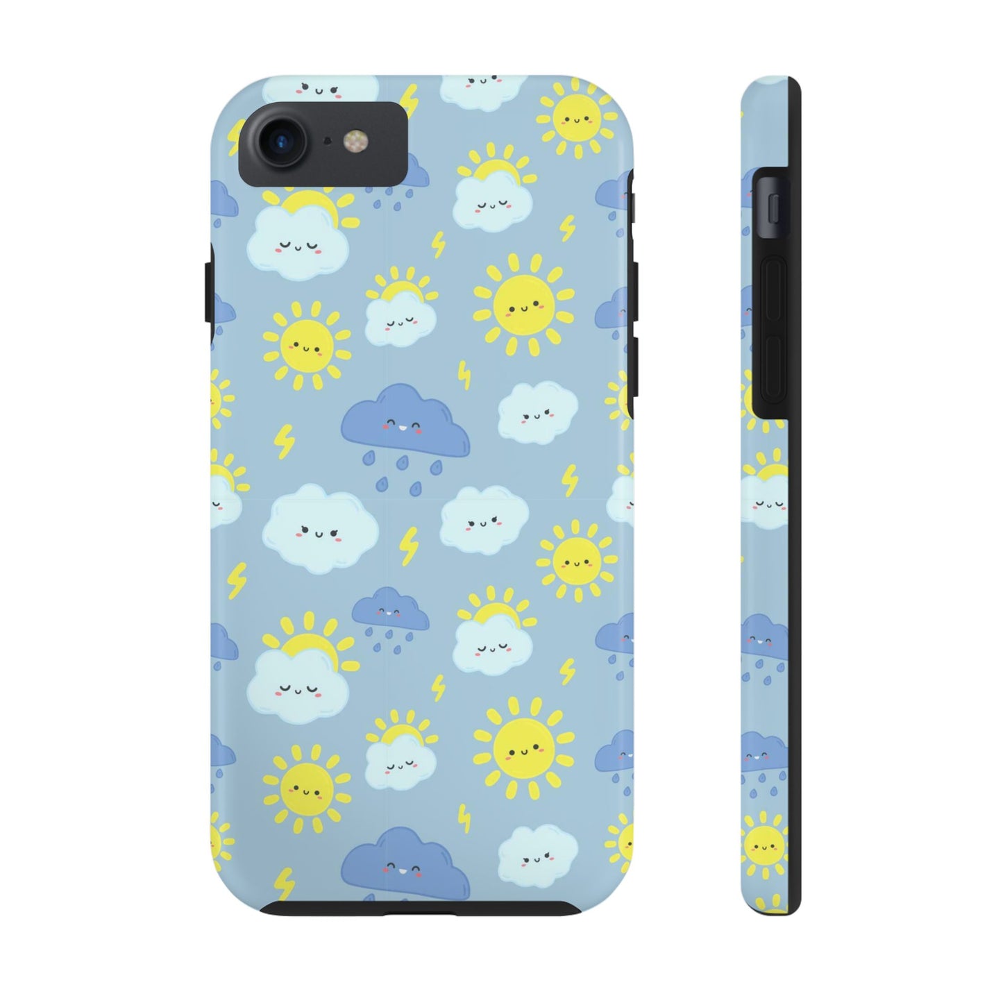 Cute rain sky pattern Tough Phone Cases iPhone 7, iPhone 8, iPhone SE