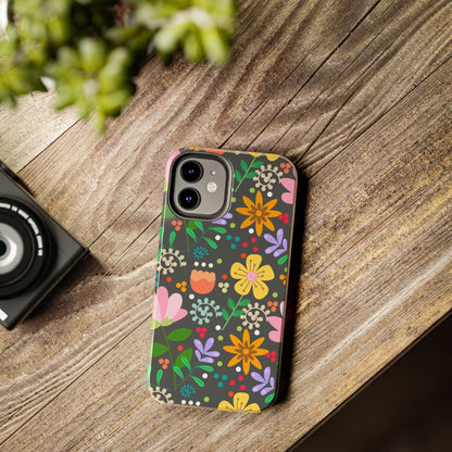 Abstract floral seamless pattern Tough Phone Cases