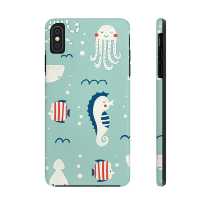 hand drawn colored childish seamless Tough Phone Cases iPhone XS MAX