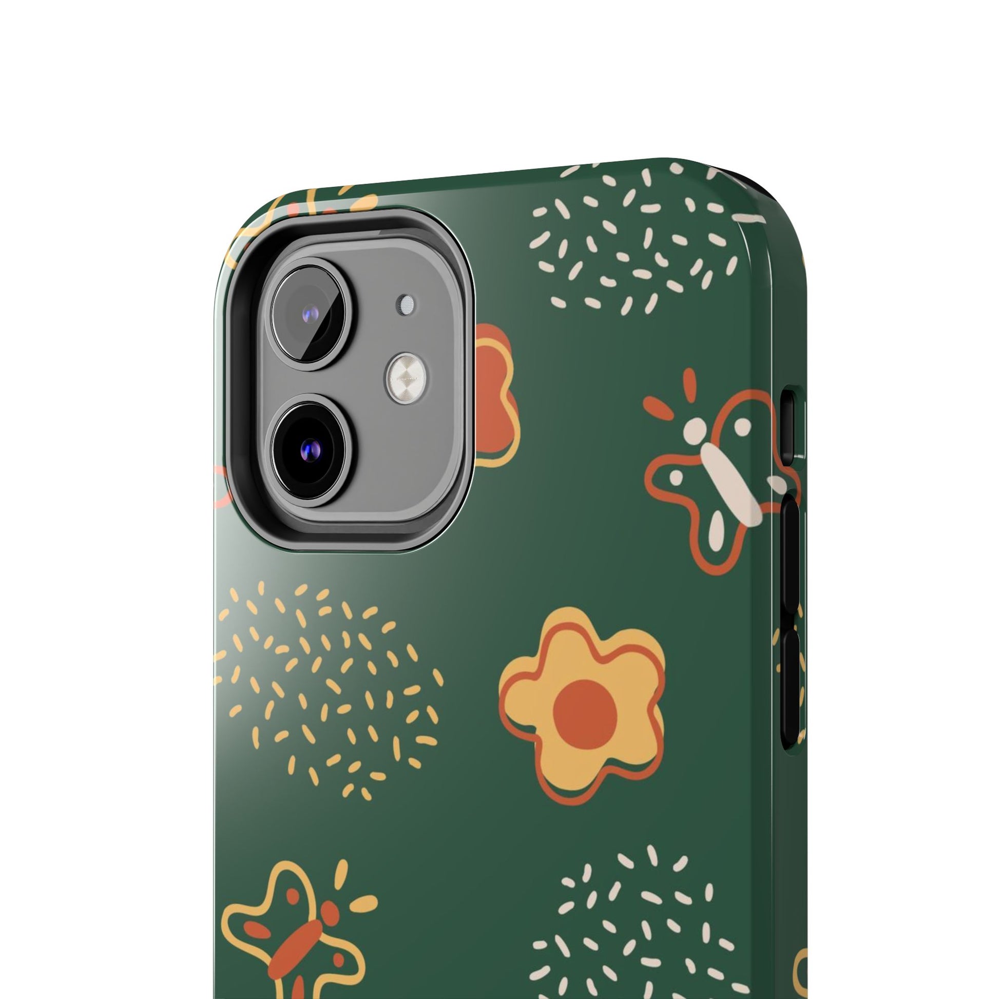 Seamless pattern with flowers and butterflies Tough Phone Cases