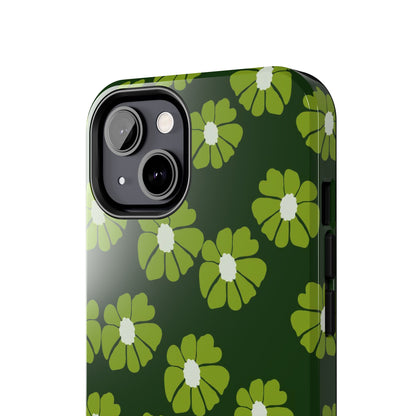 Retro groovy flowers seamless pattern Tough Phone Cases