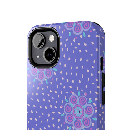 Abstract ethnic bud flower seamless pattern Tough Phone Cases