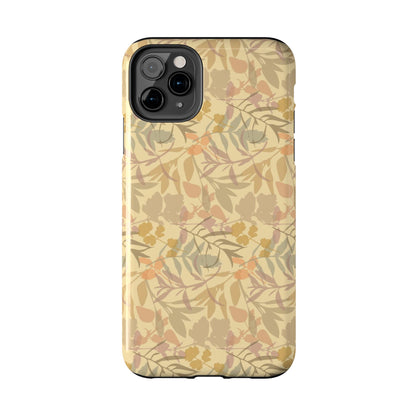 Boho Plants Leafs Pattern Tough Phone Cases