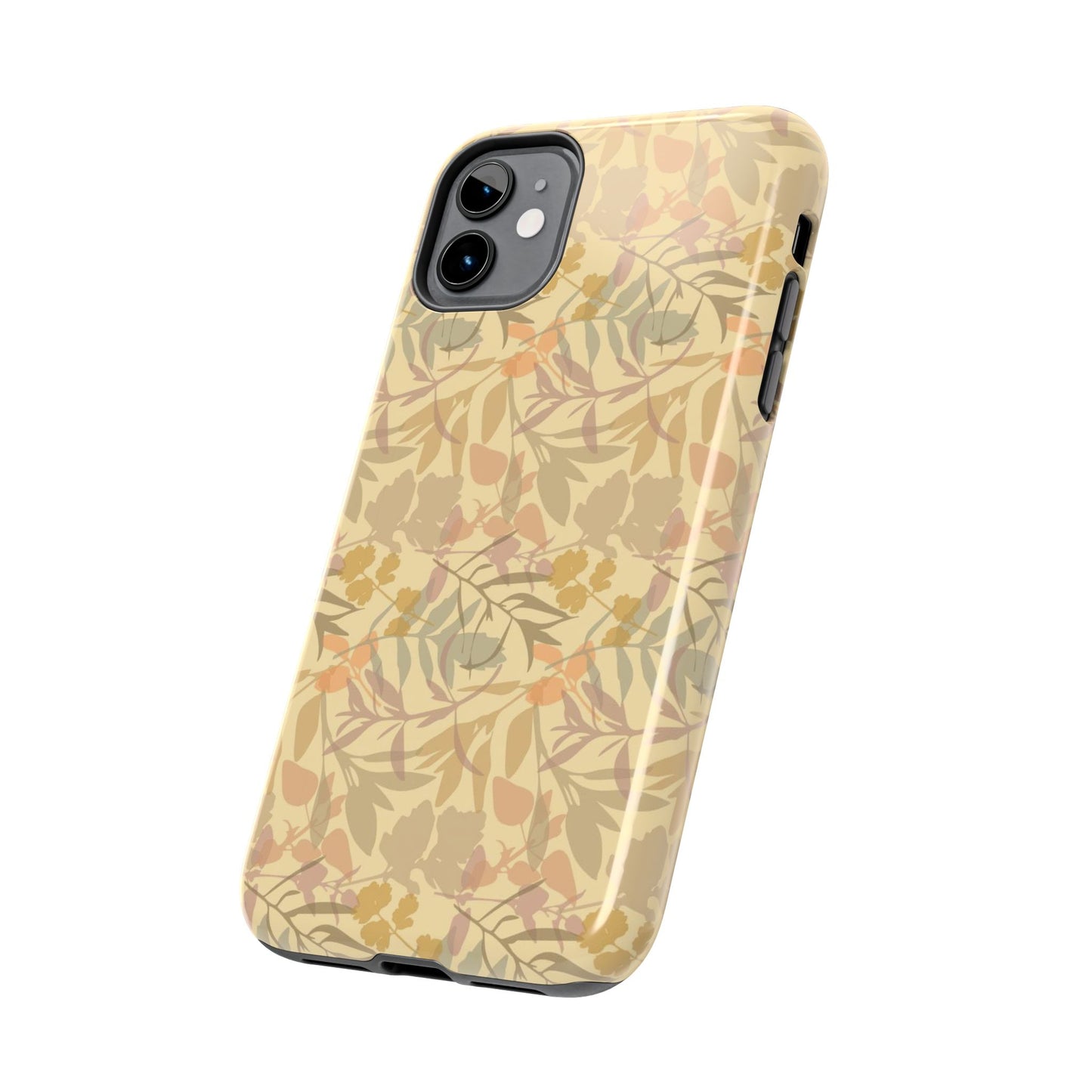 Boho Plants Leafs Pattern Tough Phone Cases