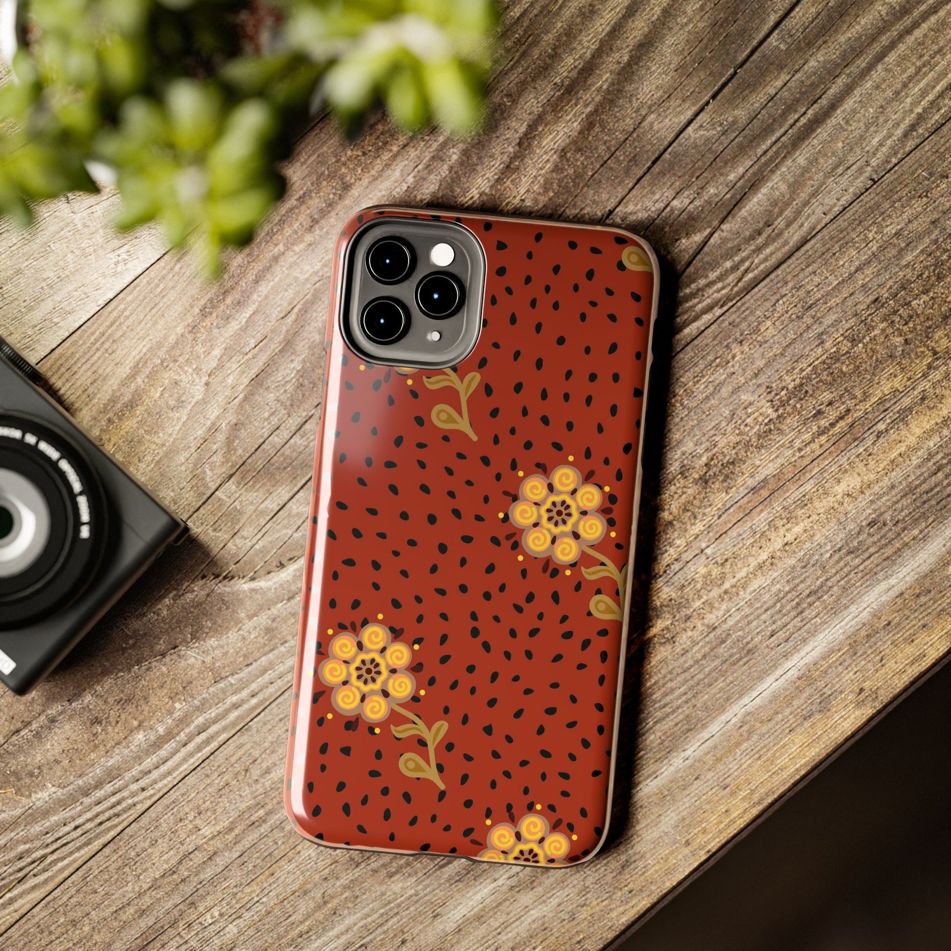 Abstract ethnic flower seamless pattern Tough Phone Cases