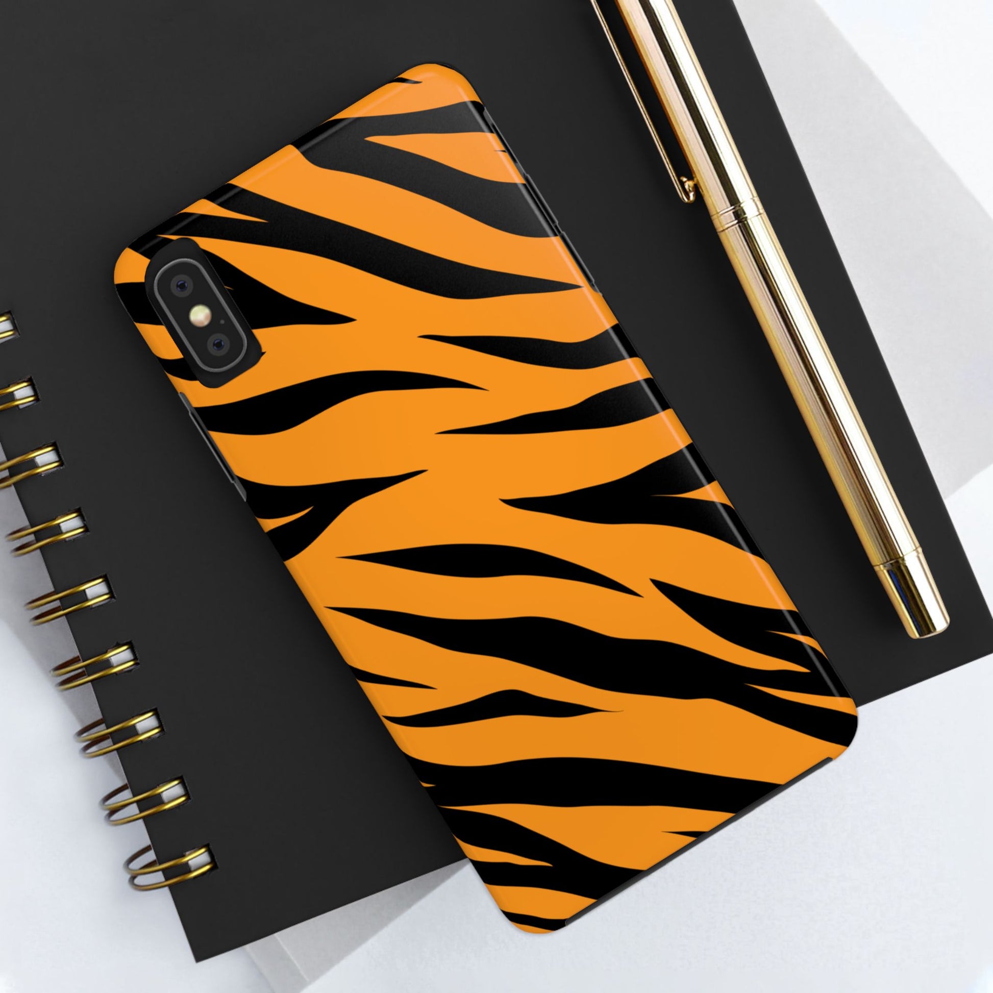 Tiger Texture Tough Phone Cases