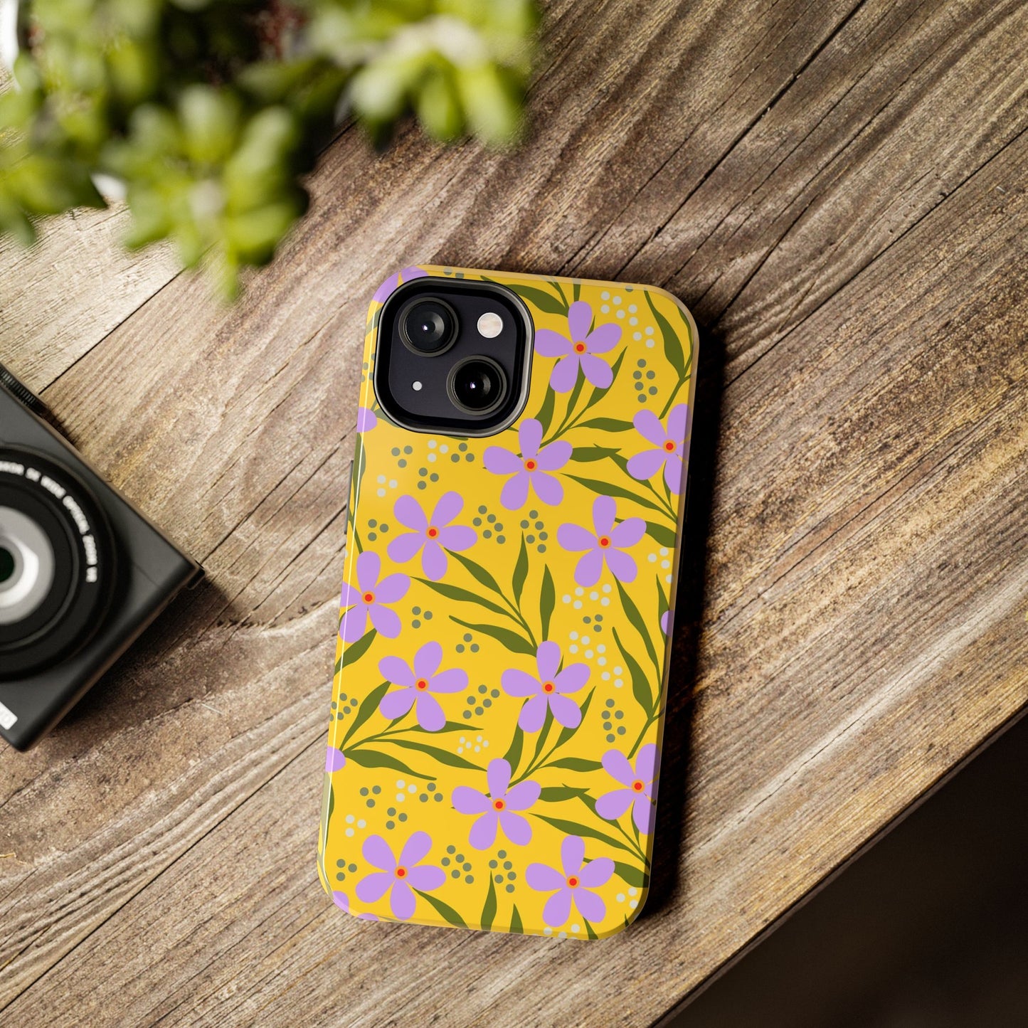 Folk art floral seamless pattern Tough Phone Cases