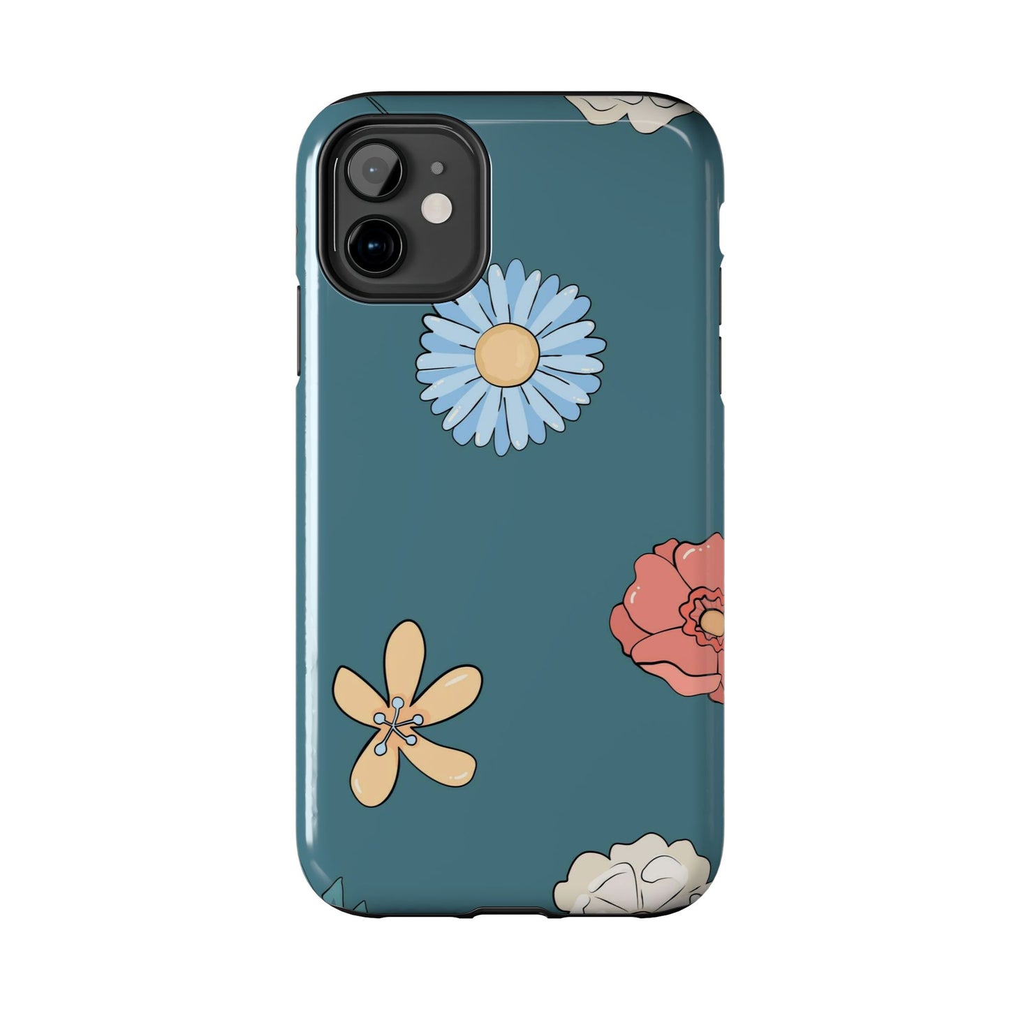 Seamless pattern with childish flowers Tough Phone Cases