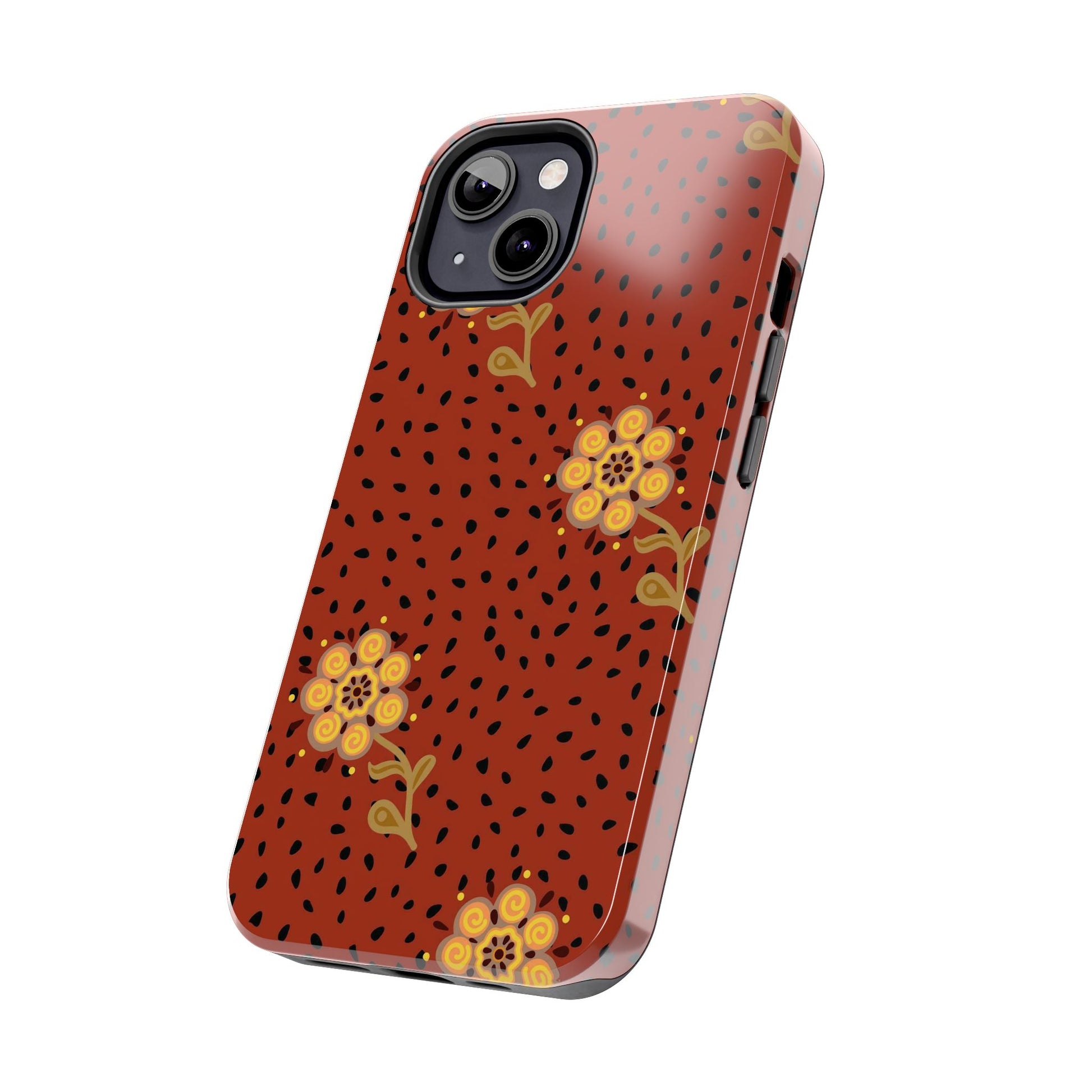 Abstract ethnic flower seamless pattern Tough Phone Cases