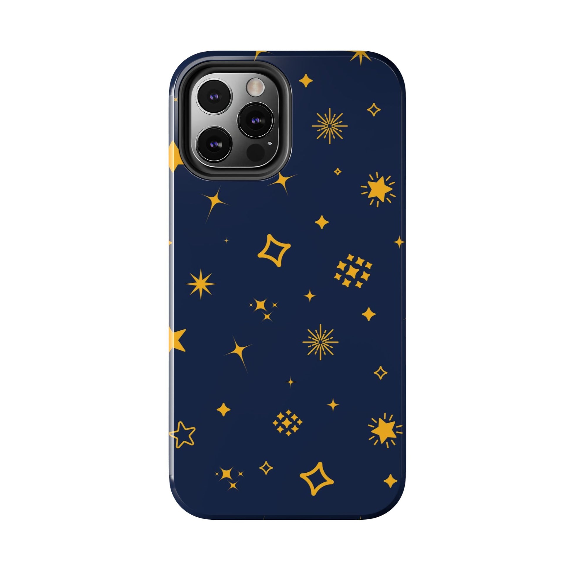 pattern on a blue Tough Phone Cases